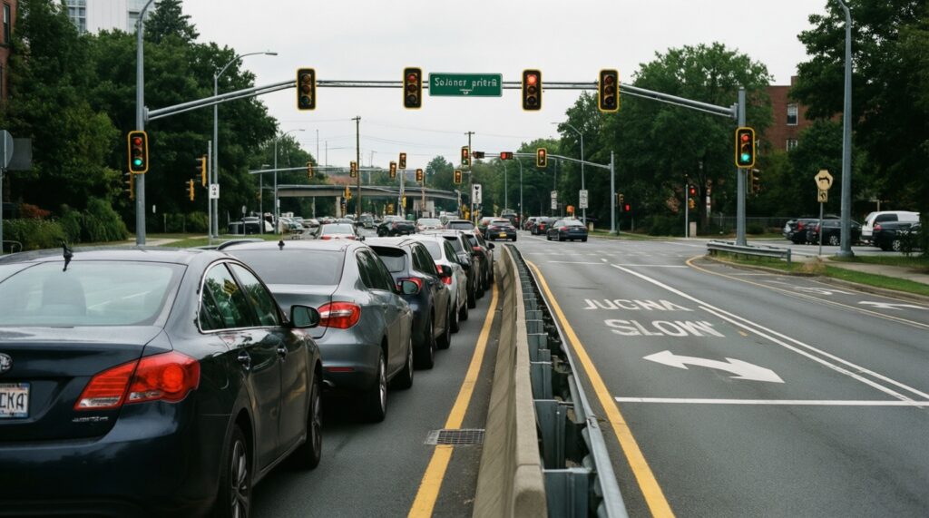 - Дорожные ремонты и перекрытия: карта работ и альтернативные маршруты - иллюстрация